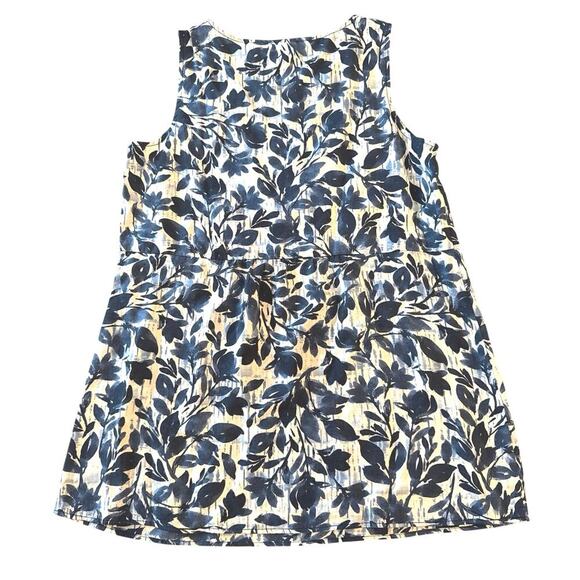 J. Jill Purejill Floral Sleeveless Tunic Top Small Tiered 100% Tencel Tank - Picture 4 of 10